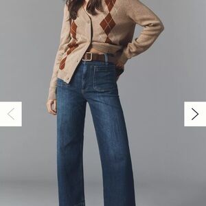 Maeve Dark Blue Flare Jeans